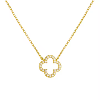 Klee Diamant Halskette